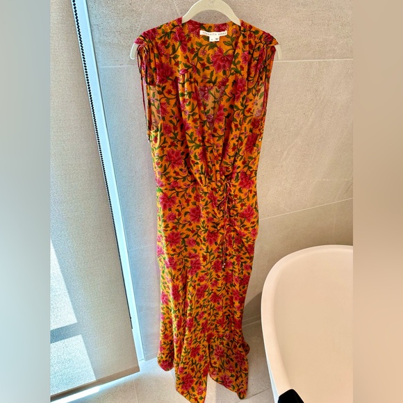 Veronica Beard Dovima Silk Midi Dress - Picture 10 of 14